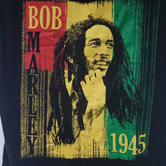 Zion Rootswear Bob Marley Graphic T-Shirt - Picture 4 of 4